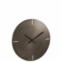 HORLOGE RONDE METAL GRIS FONCE