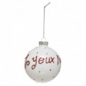 BOULE DE NOEL VERRE 8CM