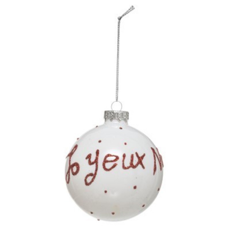 BOULE DE NOEL VERRE 8CM