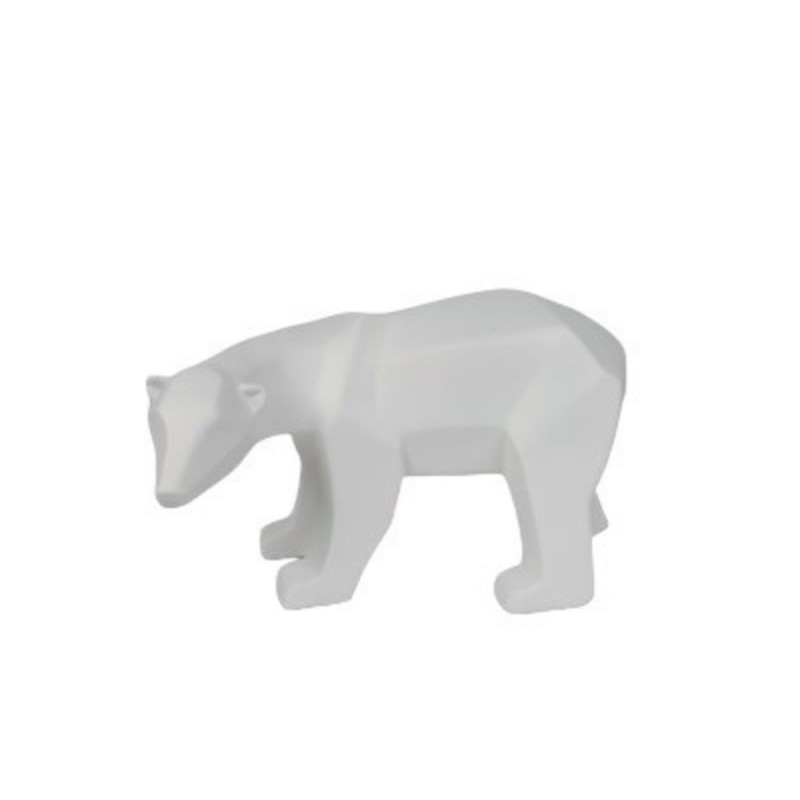 Location ours polaire blanc en resine
