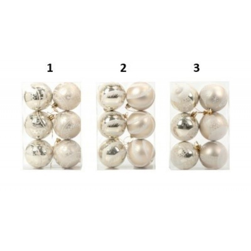 SET DE 6 BOULES DE NOEL