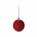 BOULE DE NOEL EN SEQUIN ROUGE