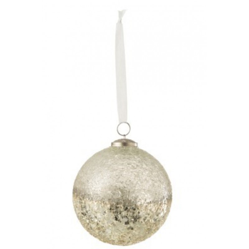 BOULE DE NOEL EN VERRE CASSE