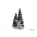 SAPIN LED BONHOMME DE NEIGE /