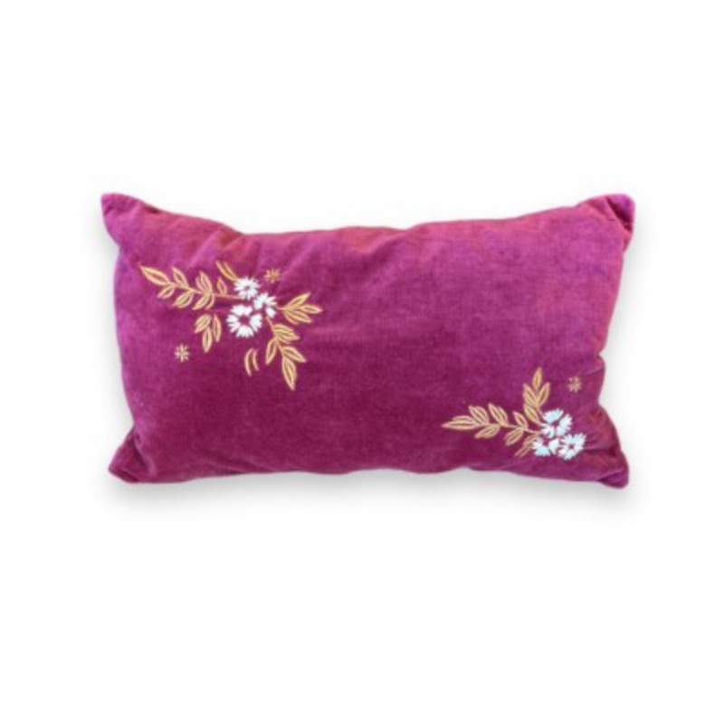 COUSSIN VELOURS BRODE 30X50CM