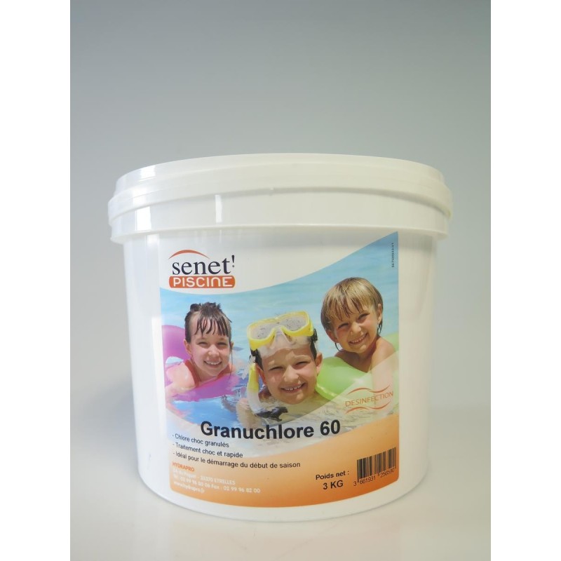 GRANULE CHLORE EN SEAU DE 3KG