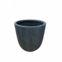 CACHE POT ROND NOIR