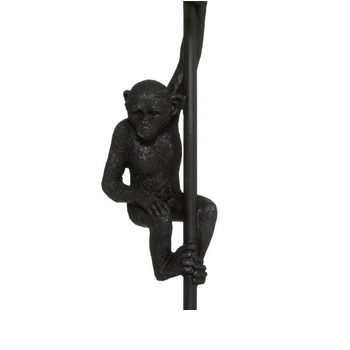 LAMPE SINGE NOIR ABAT JOUR