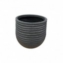 CACHE POT ROND NOIR