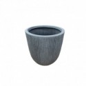 CACHE POT ROND GRIS