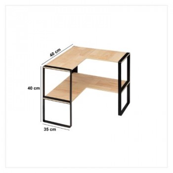 ETAGERE D ANGLE 2 NIVEAUX