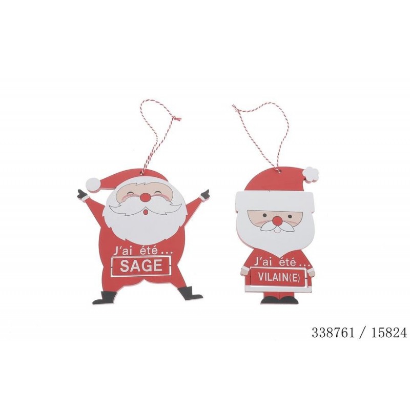 PERE NOEL EN BOIS AVEC