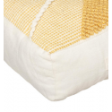 COUSSIN DE SOL TRICOT JAUNE ET