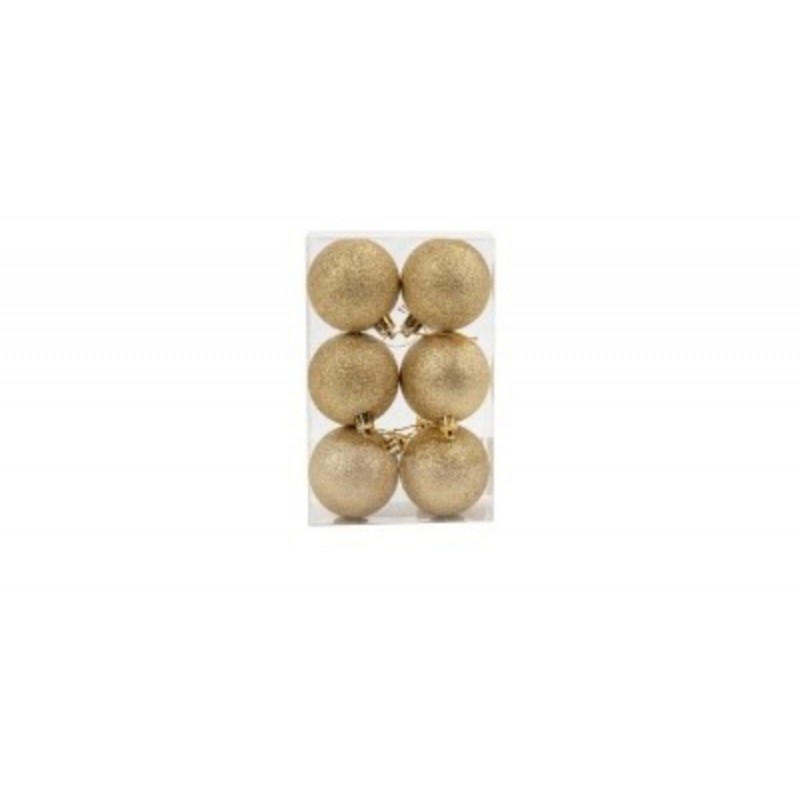 SET DE 6 BOULES DE NOEL 6CM