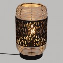 LAMPE DECORATIVE METAL/ROTIN