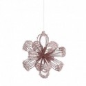 FLEUR DE NOEL EN METAL 3D 9CM