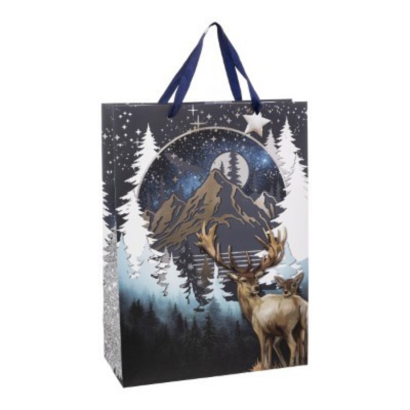 SAC CADEAU DE NOEL CERF DANS