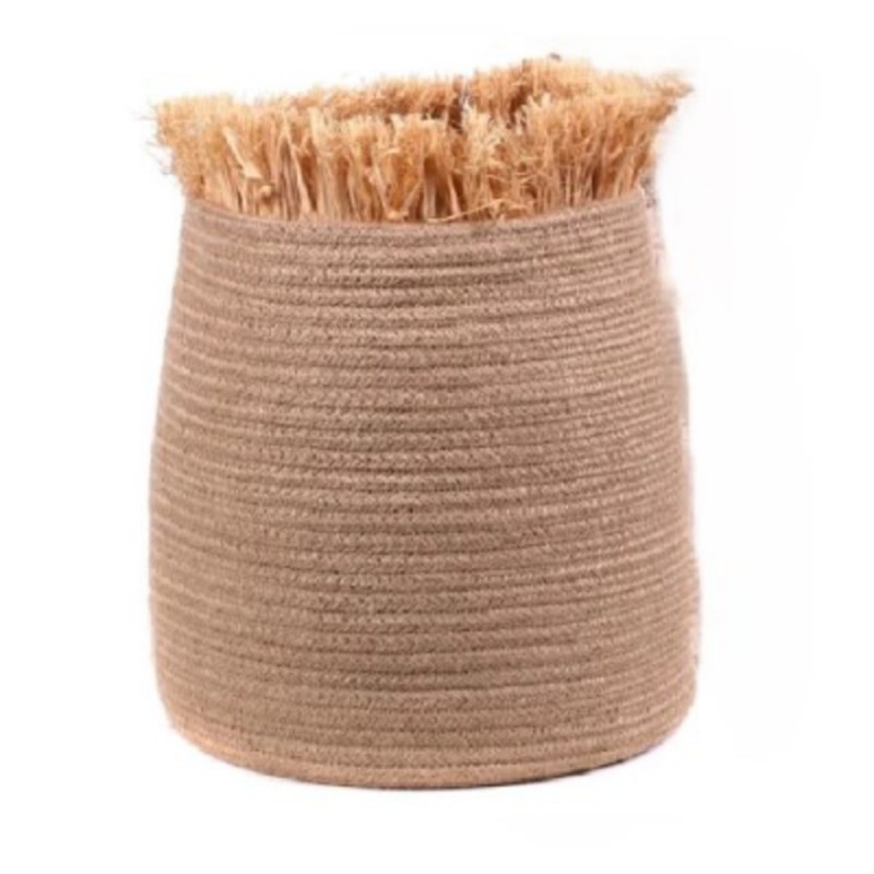 PANIER ROND NATUREL JUTE