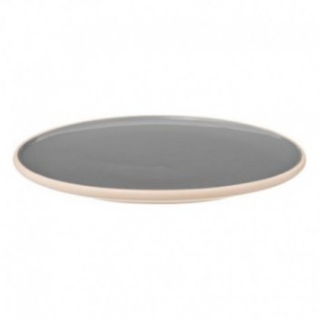 ASSIETTE PLATE ASMA GRIS