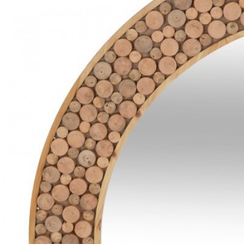 MIROIR ROND EN BOIS ANOKI