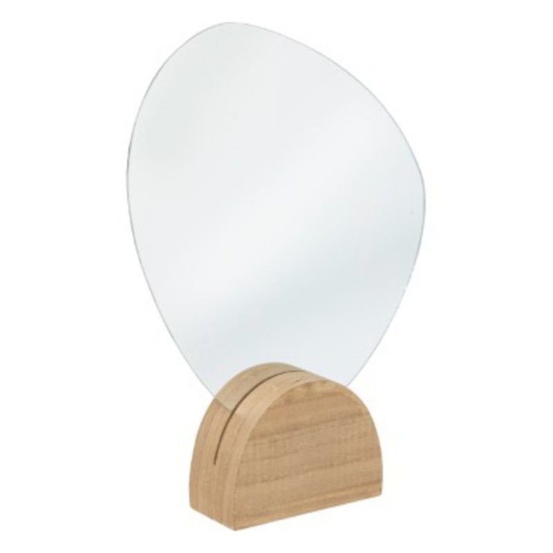 MIROIR SUR SOCLE EN BOIS