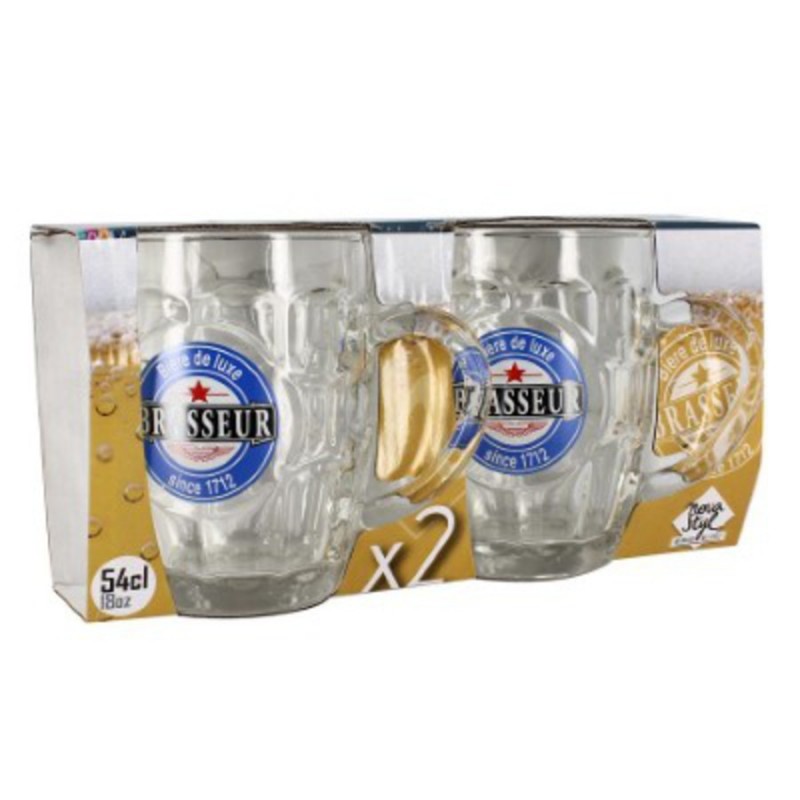 LOT DE 2 CHOPES A BIERE 48CL