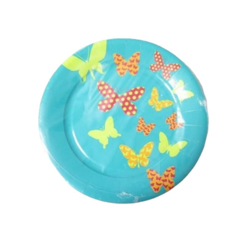 ASSIETTE CARTON PAPILLON X10