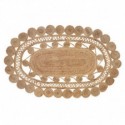 TAPIS JUTE OVAL AJOURE