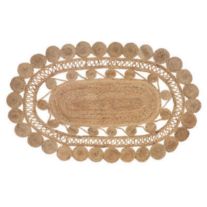 TAPIS JUTE OVAL AJOURE