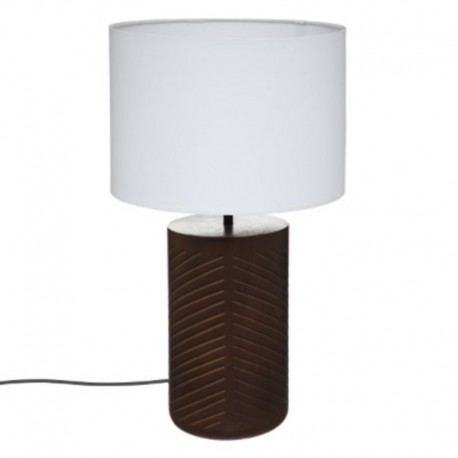 LAMPE DE CHEVET MARRON ET