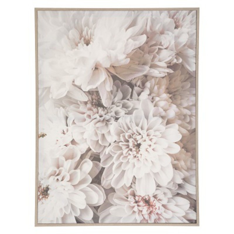 TOILE IMPRIME FLEUR ENCADRE