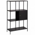 ETAGERE EN METAL NOIR 1 PORTE