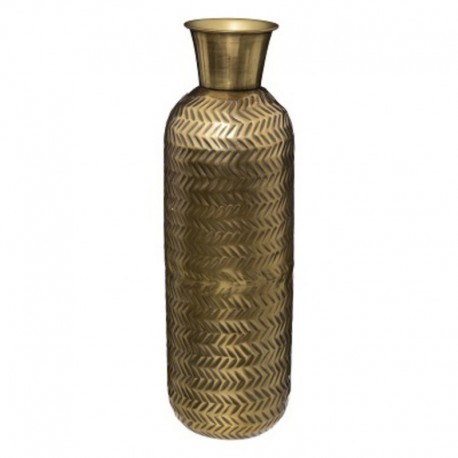 VASE EN METAL DORE D.15XH.45CM