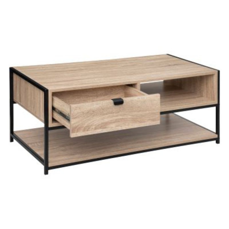 TABLE BASSE BOIS ET METAL