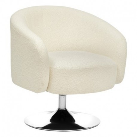 FAUTEUIL PIVOTANT EN BOUCLE