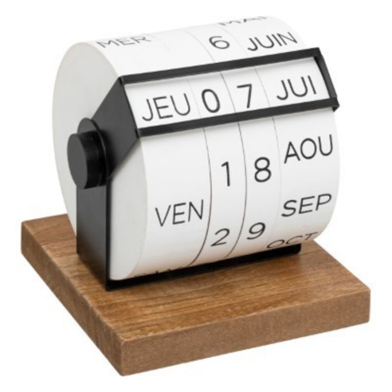 CALENDRIER SUR SOCLE EN BOIS