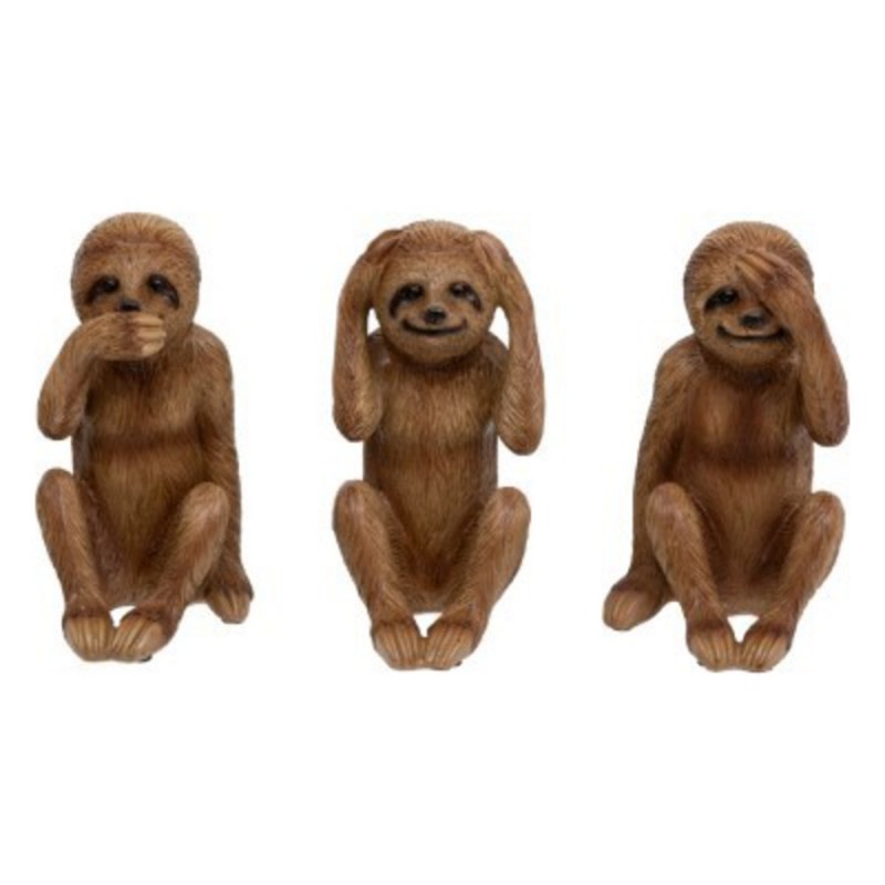 LOT DE 3 SINGES PARESSEUX