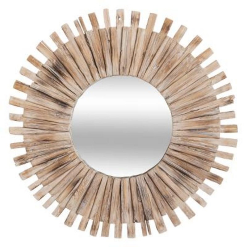 MIROIR EN BOIS FLOTTE D.88CM