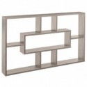 ETAGERE MURALE 7 CASES CHENE