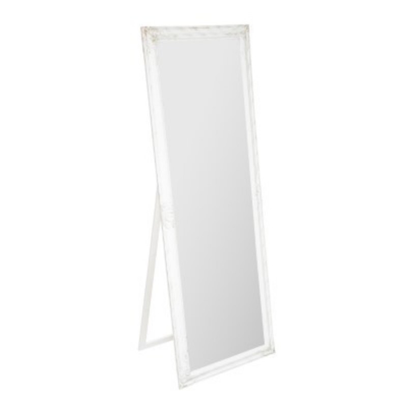 MIROIR SUR PIED MAYA BLANC