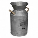 POT A LAIT DECO METAL GRIS