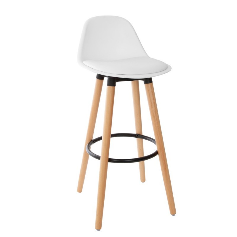 TABOURET BAR BLANC MAXON