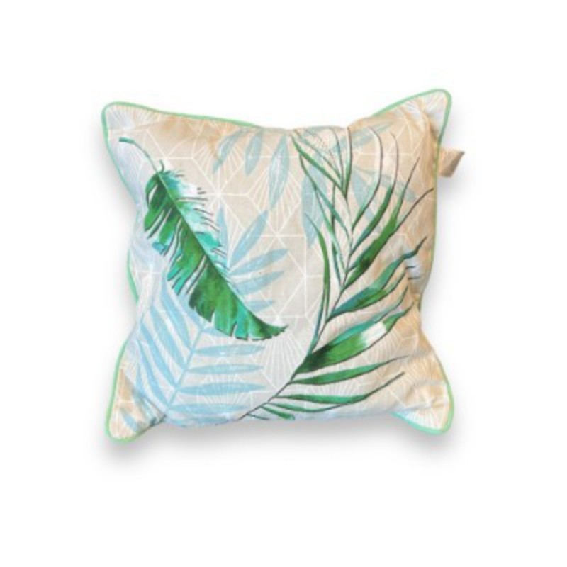 COUSSIN IMPRIME FEUILLE HELOA