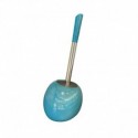 BROSSE WC FORME BOULE BLEU