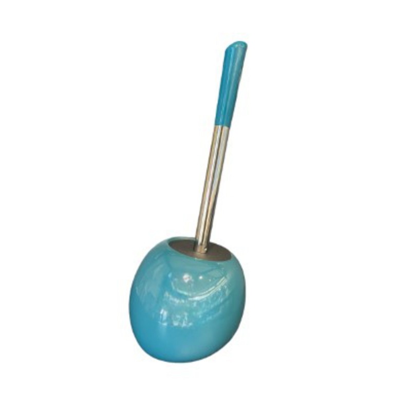 BROSSE WC FORME BOULE BLEU