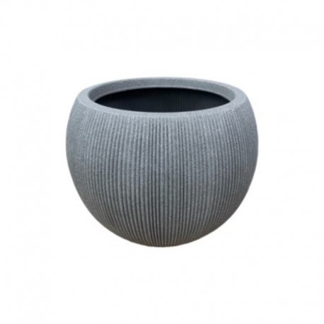 CACHE POT ROND GRIS