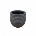 CACHE POT ROND NOIR