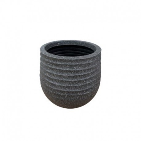 CACHE POT ROND NOIR