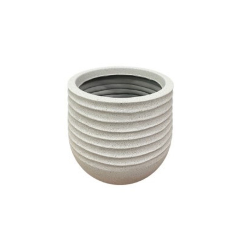 CACHE POT ROND BEIGE