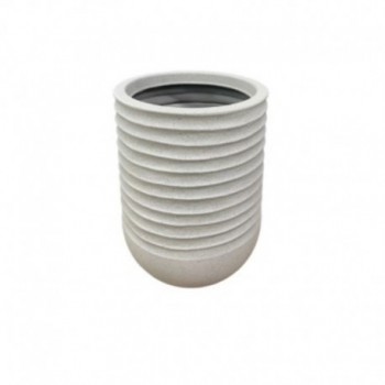 CACHE POT ROND HAUT BEIGE